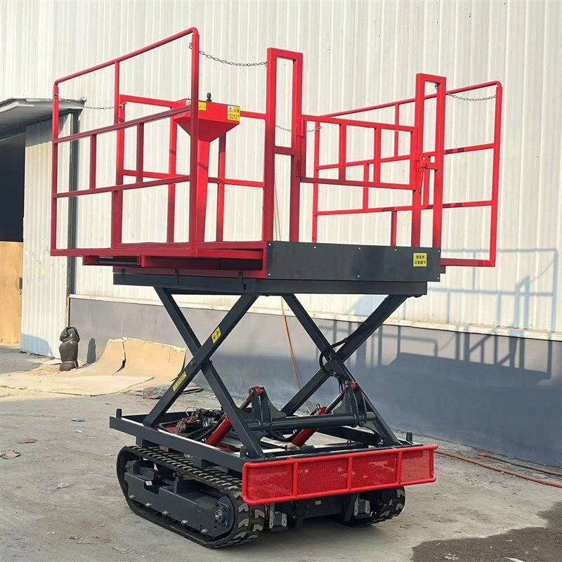 高空作业升降机自k行走作业车升降台剪叉式大棚果园采摘升降机