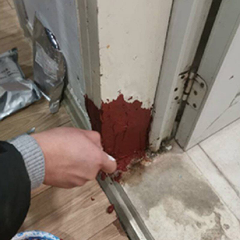 门框底部泡水霉烂 卫生间门框防潮 R大洞填充修补材料