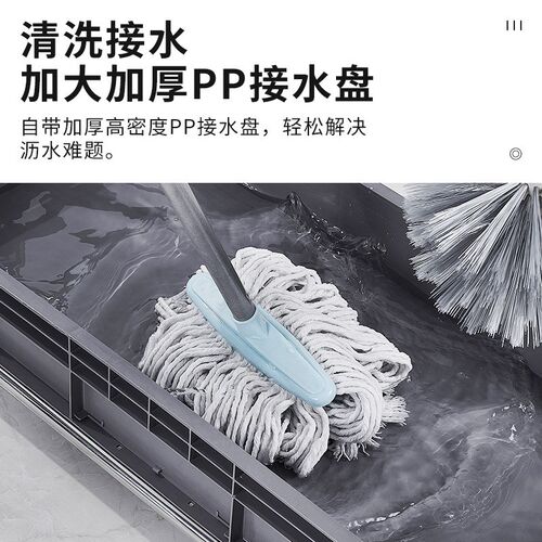 可移动落地不锈钢置物架不锈钢拖C把架置物清洁工具收纳放扫把拖