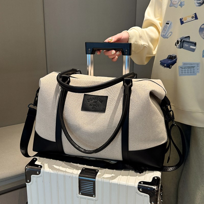 大容量旅行包女2024新款登机包手提单肩行李包短途旅游收纳行李袋
