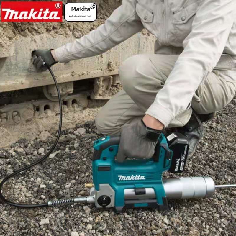 牧田18V可充电黄油枪注油机高压快速电动小型自动黄油机Dgp180