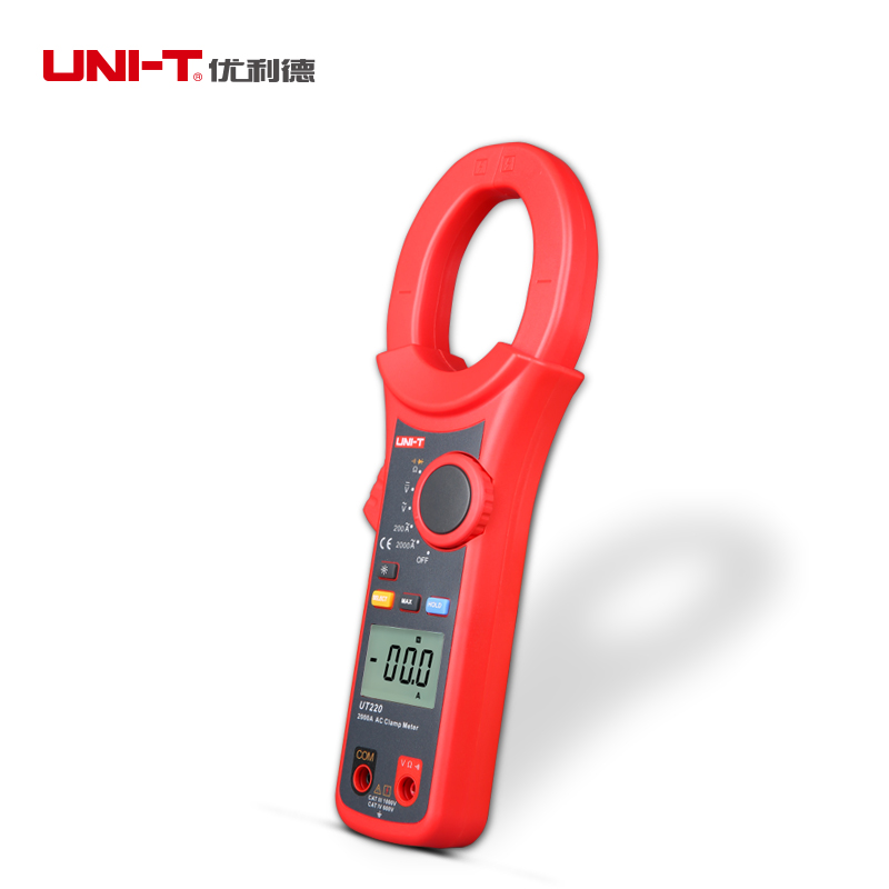 优利德UT220大电流钳形表钳型万用表UT221交直流2000A电流