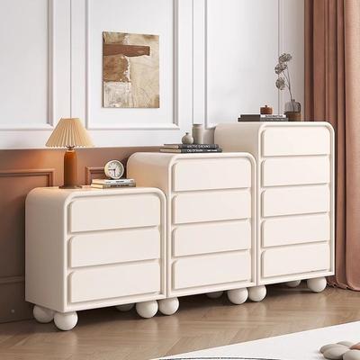 奶斗油风漆柜简约现家用卧室收纳柜床cd470077尾烤柜靠代墙客厅立