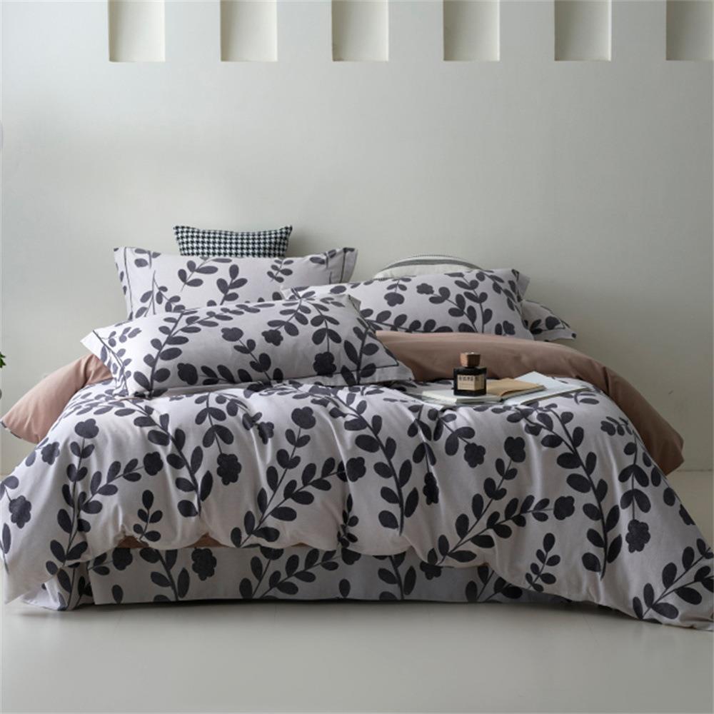 冬季亲肤全棉磨毛件四套加园厚保暖纯棉BFV田印花被套床单秋床上