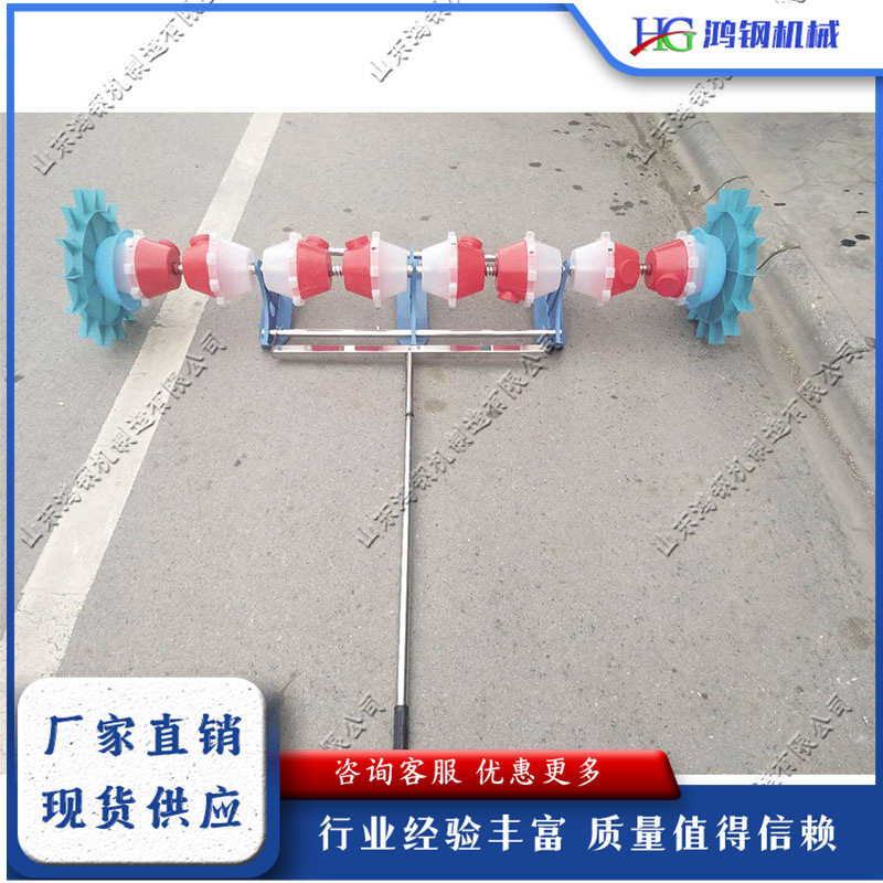 小型不锈钢手拉水稻点播机
