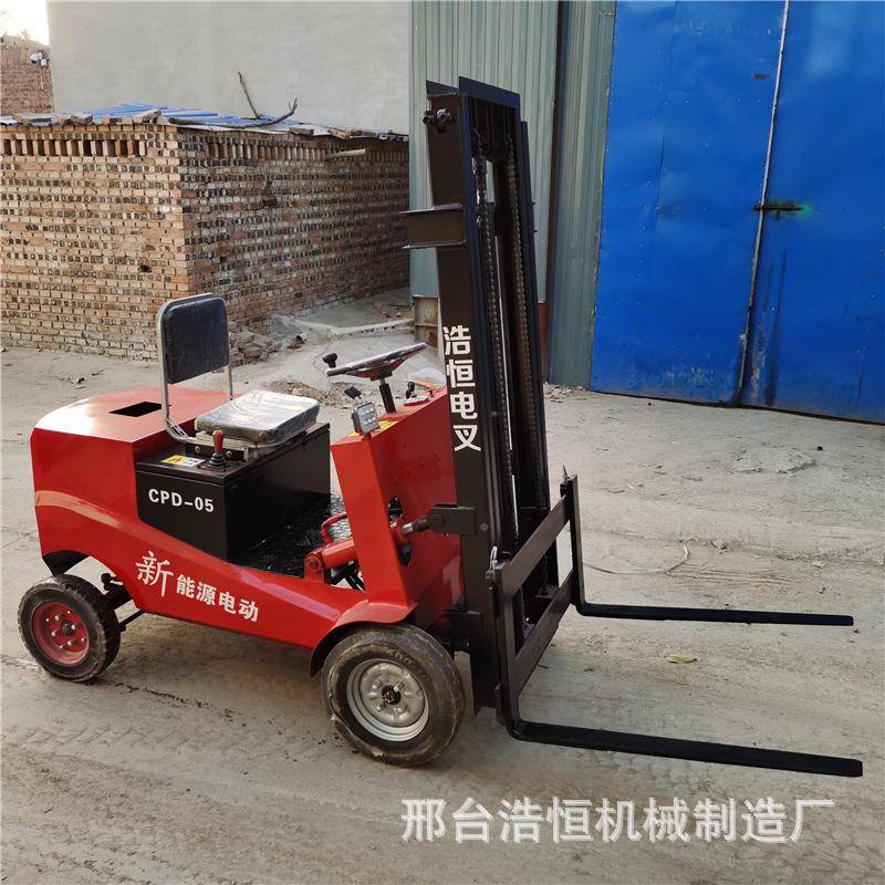 四轮座驾堆式电动叉车铲运车型0小.5吨搬车RYM高车实心轮胎