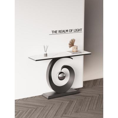 ?轻奢简岩MLN板玄关桌意式极简现代创入户正约门走对廊柜靠墙条意