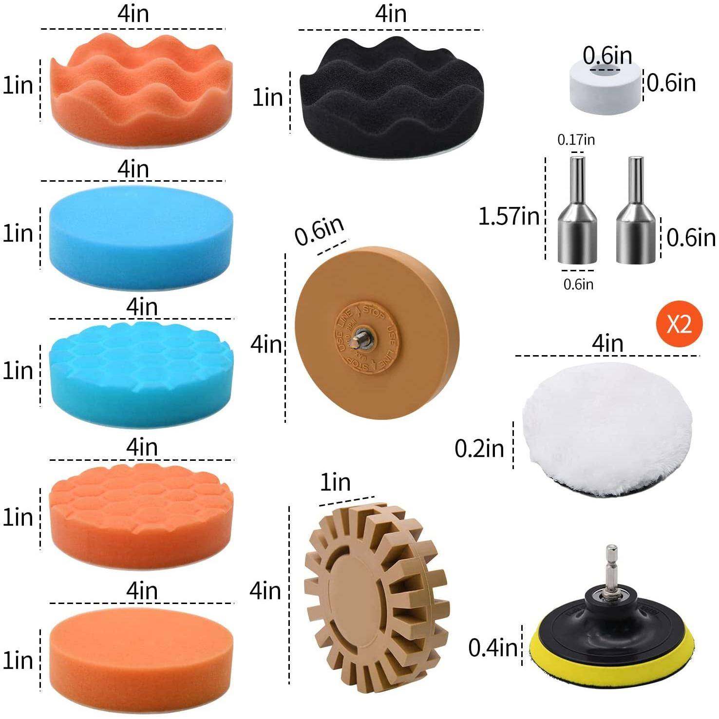 13件套4汽车贴花胶去无品牌/除英工除具橡皮擦轮寸贴纸去器带海绵