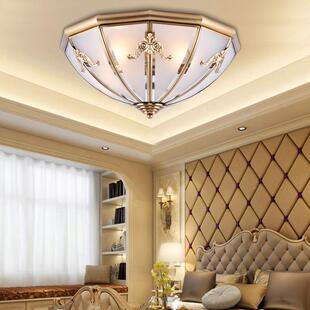 欧led吸顶灯卧室灯现代简约个衣帽走廊过性道灯简间欧全式铜SDE灯