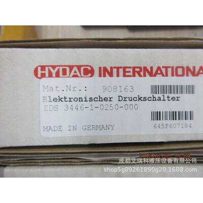 德国Hyd-ac德克EDS344-1-0250EDS3446-000压6贺力继电器