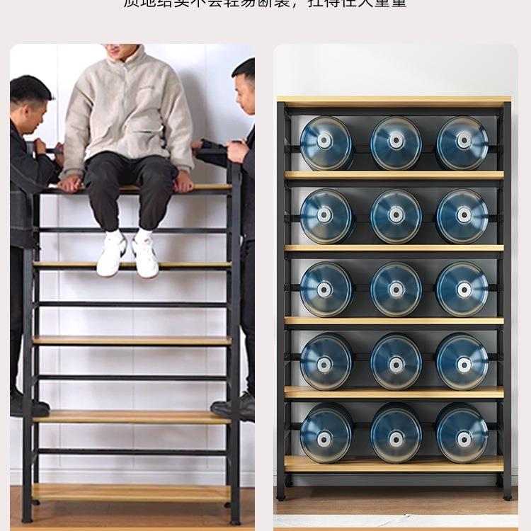 书架铁地储物架子家钢落木靠墙货架玩具收纳架用多层书HVS柜艺置