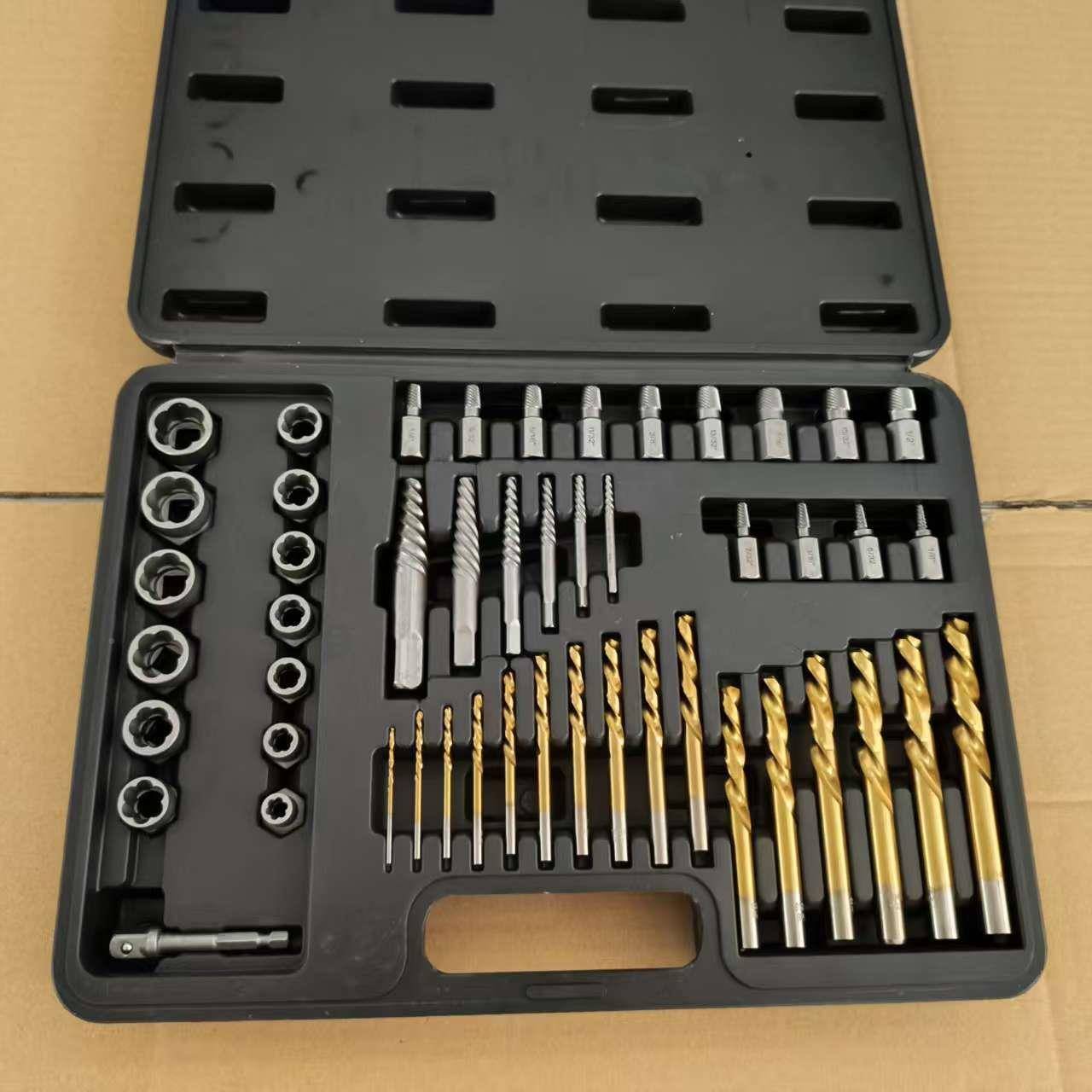 取出器9EKXpc套装卸断丝母取出4器多功螺能螺母拆工具反牙套筒汽