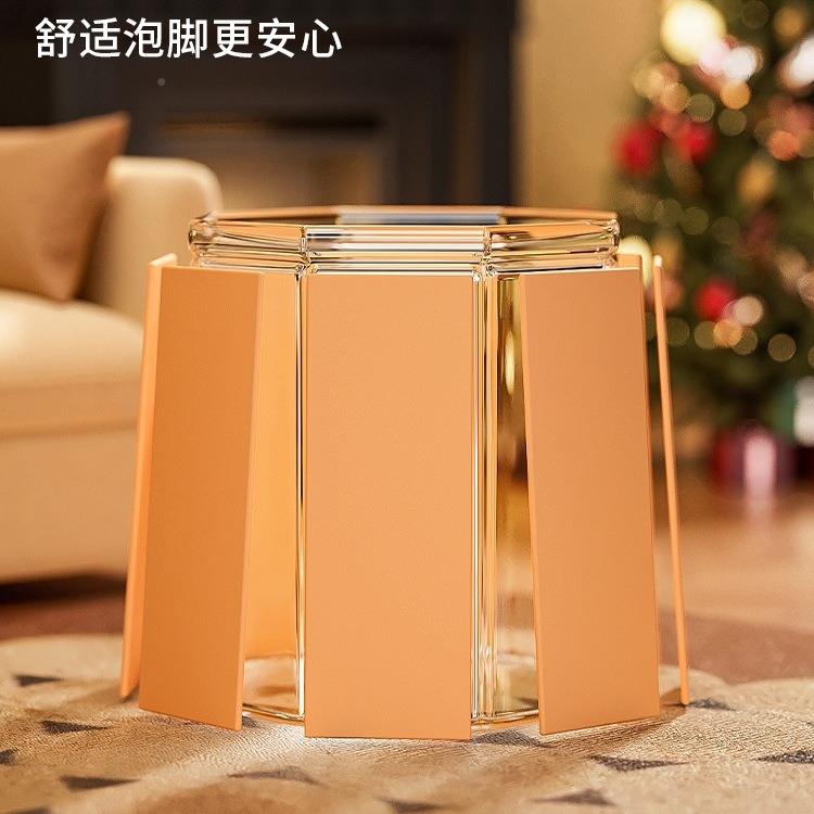 折叠家泡盆脚桶用过小浴腿泡脚袋便携式足399桶养生洗脚雪天保温