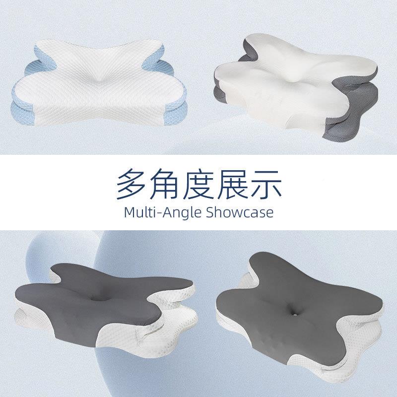 慢回弹枕记忆零P1109枕深睡护眠枕头成人蝶形枕压力记忆棉颈现货