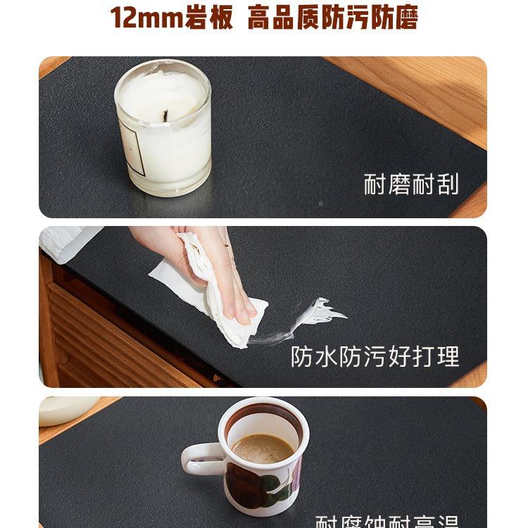 邮床差来敲门樱桃木岩台板头tb-69692柜面小型移动边柜智能线充无