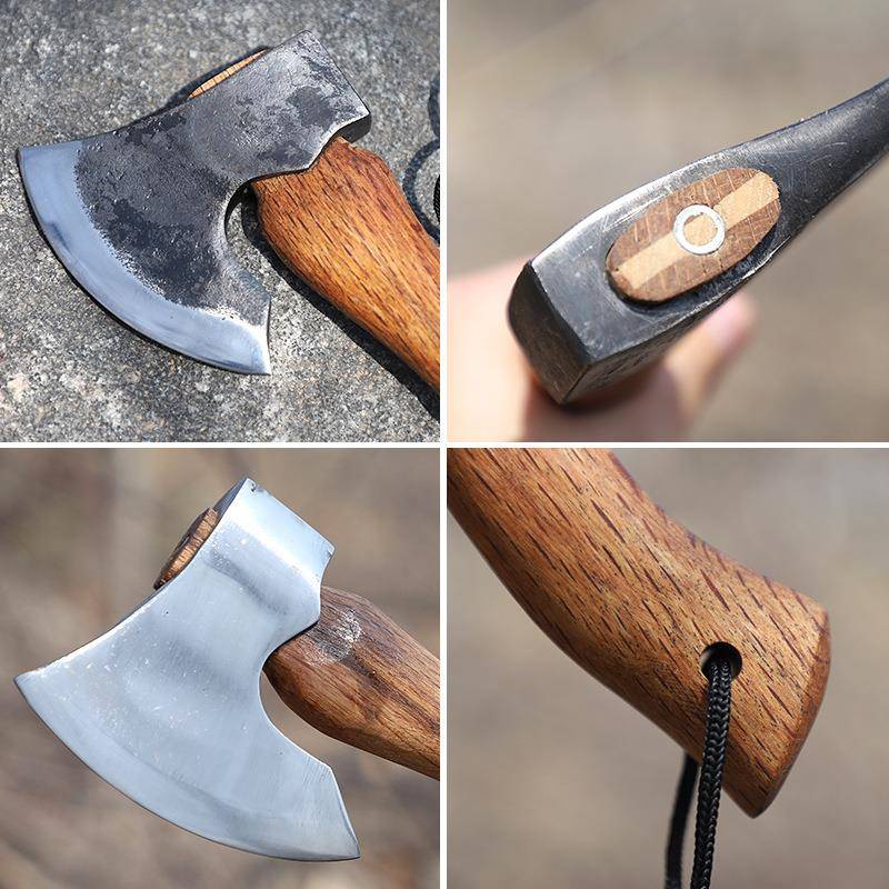 户外便携4号把玩斧露营斧手斧战劈FFC柴斧手工锻造木工子开山斧