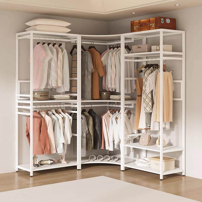 步入式衣架卧室家用现代简约型金属帽架子YMJ-01多层小开全放式衣