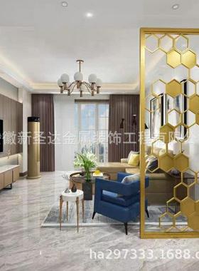 KRB安徽合别墅屏风客厅售楼部屏风售楼部墅别艺术金属屏风肥制作