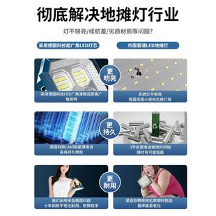 OD急59摆摊灯夜灯户外停电市应太阳无品牌 充电超亮l能ed照明灯地