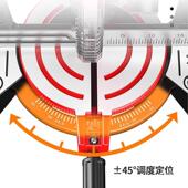 合锯铝机729高精度多功材能木铝材铝金切割机10寸255型小45度斜铁
