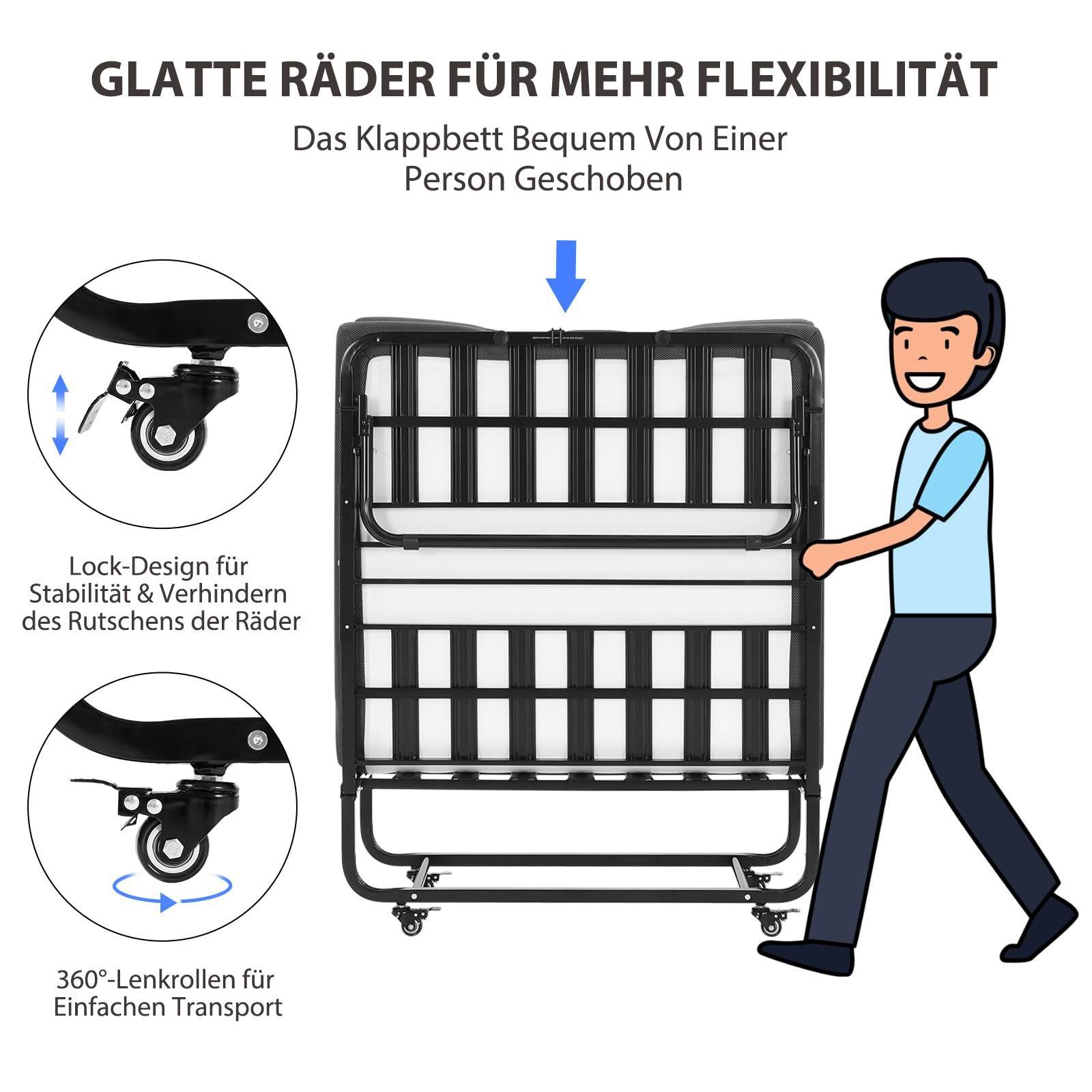 亚马逊折叠床办公室家用单人床简易午休午睡可收纳家用制便携款床