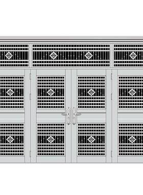 自建3FPO04不锈钢白钢雕花村大门农防盗子母房门商品房家入用进户