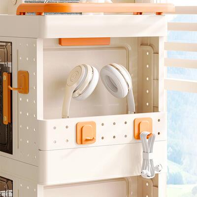 量洞宿洞书箱家用大容折叠板收纳箱书本收纳柜学生舍LRX储物箱整