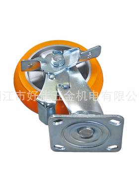 HJ802915源省头品工厂产6X2重型双轴承铝芯圆弧形聚氨PU力灵活边