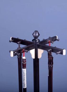 紫光十字架木笔制房文四宝毛笔挂办公木质工艺jtgy-287檀品摆件