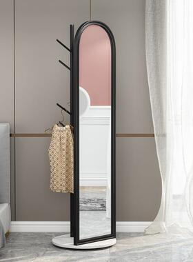 衣帽架镜子一体卧穿室落地镜简约旋转衣镜多功ZG-66531能挂衣衣架