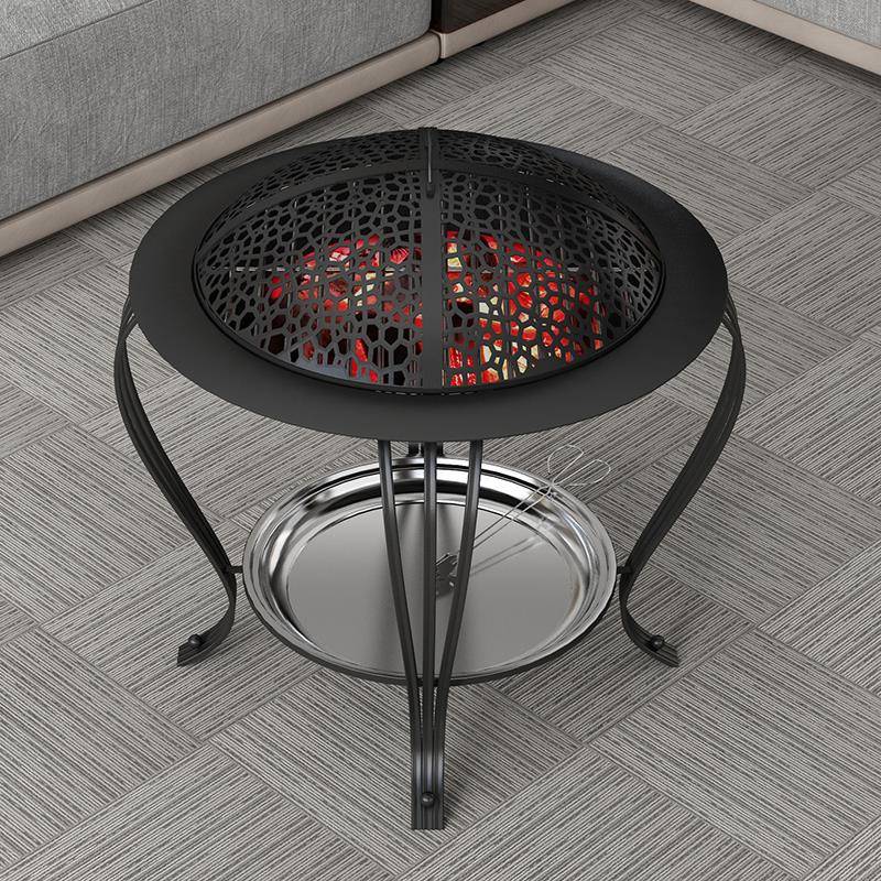 炭火盆家用炭火茶炉煮室内炉烤火盆取暖碳烧烤炉烤COZ户外烧架烤