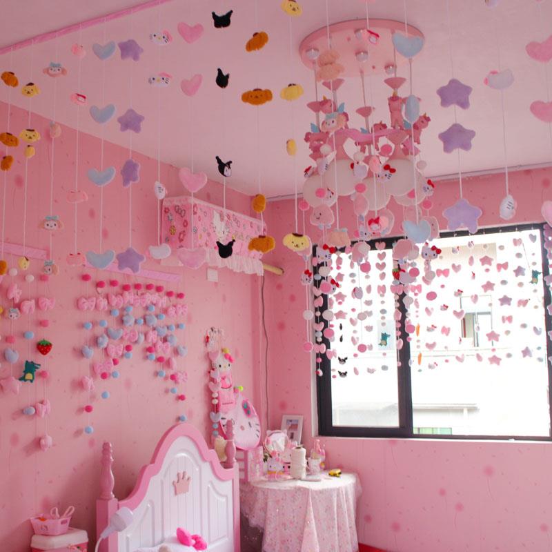 好运连连蓝星心免打孔隔断门帘学生成人儿童家用门帘装饰门帘客厅