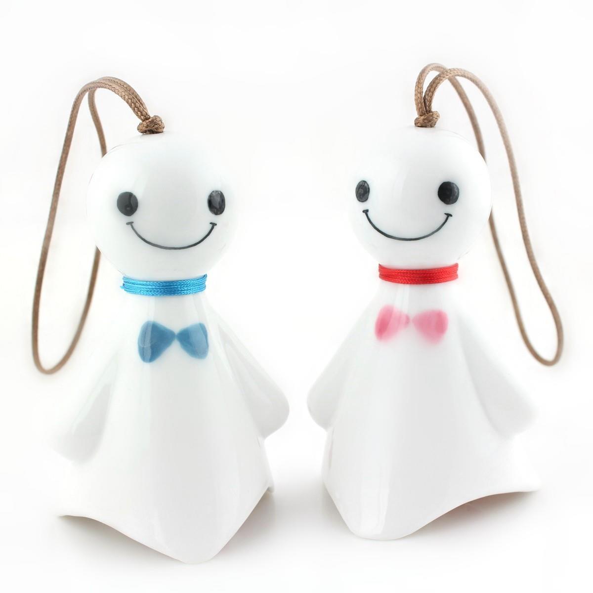 景德镇手工陶瓷大可爱好运晴天娃娃风铃家阳台车挂