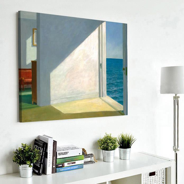靠海的房间霍普油画餐厅装饰画客厅玄关壁画工作室挂画小红书推荐