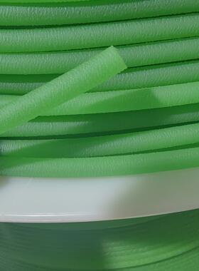 红/绿色可接驳PU聚氨酯圆皮带圆带圆形粗面粘接工业环形传动带