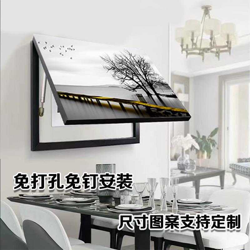 电表箱装饰画 画新款挂画 画电表盒画 画电闸箱家用电箱装饰画 画