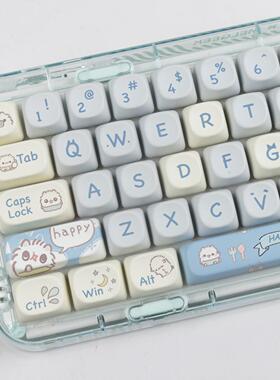 小喵咪MOA高度键帽MAC可爱喵喵方块热升华宁芝 68 75 98 S99 104