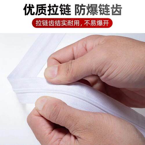3号360米捆码装加厚尼龙拉链头 5号8号180米长拉链黑白拉锁生产