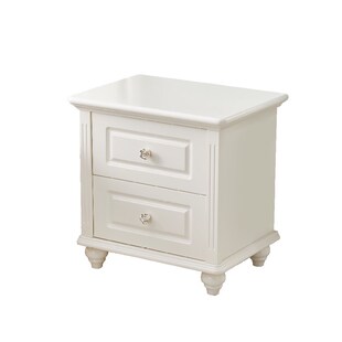 白色床头柜简约现代小型迷你x全实木经济型简易卧室组装床边柜子