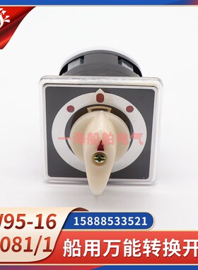 LW95-16D0081/1船用3档1节万能转换开关500V16A组合开关银点格力