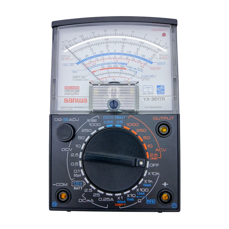 日本三和sanwa指针万用电表YX-361TR 手持式电工维护万能表精准测