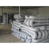 吸尘烟管通风pvc工业塑料钢丝管风管排波纹管软管橡胶灰色