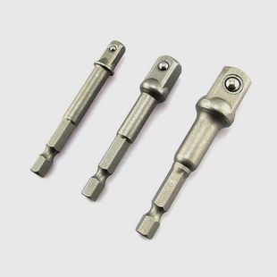 台湾套筒头接杆6.3六角转四角1 2电钻风批套筒接头接杆