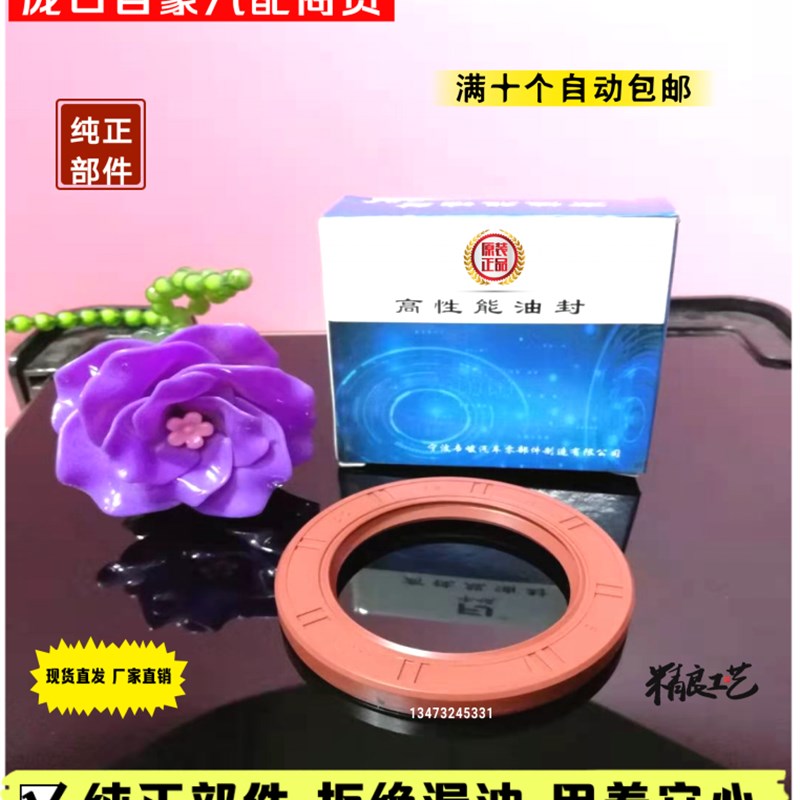 适配比亚乔淑女BYQ100T-E 100T-3  T-6发动机右曲轴油封17287