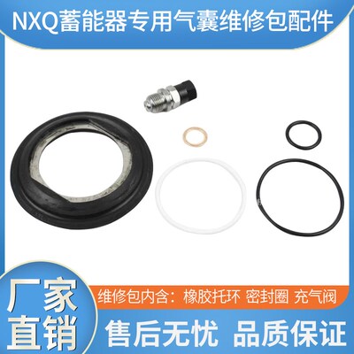 NXQA 蓄能器专用密封件 皮碗 托环 铁环 气囊维修包配件 QXF气嘴