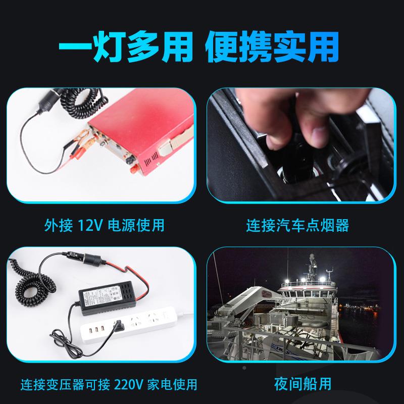 户外夜探照灯强光V超光亮12巡逻大功率GVM聚远射赶海登山钓手电筒