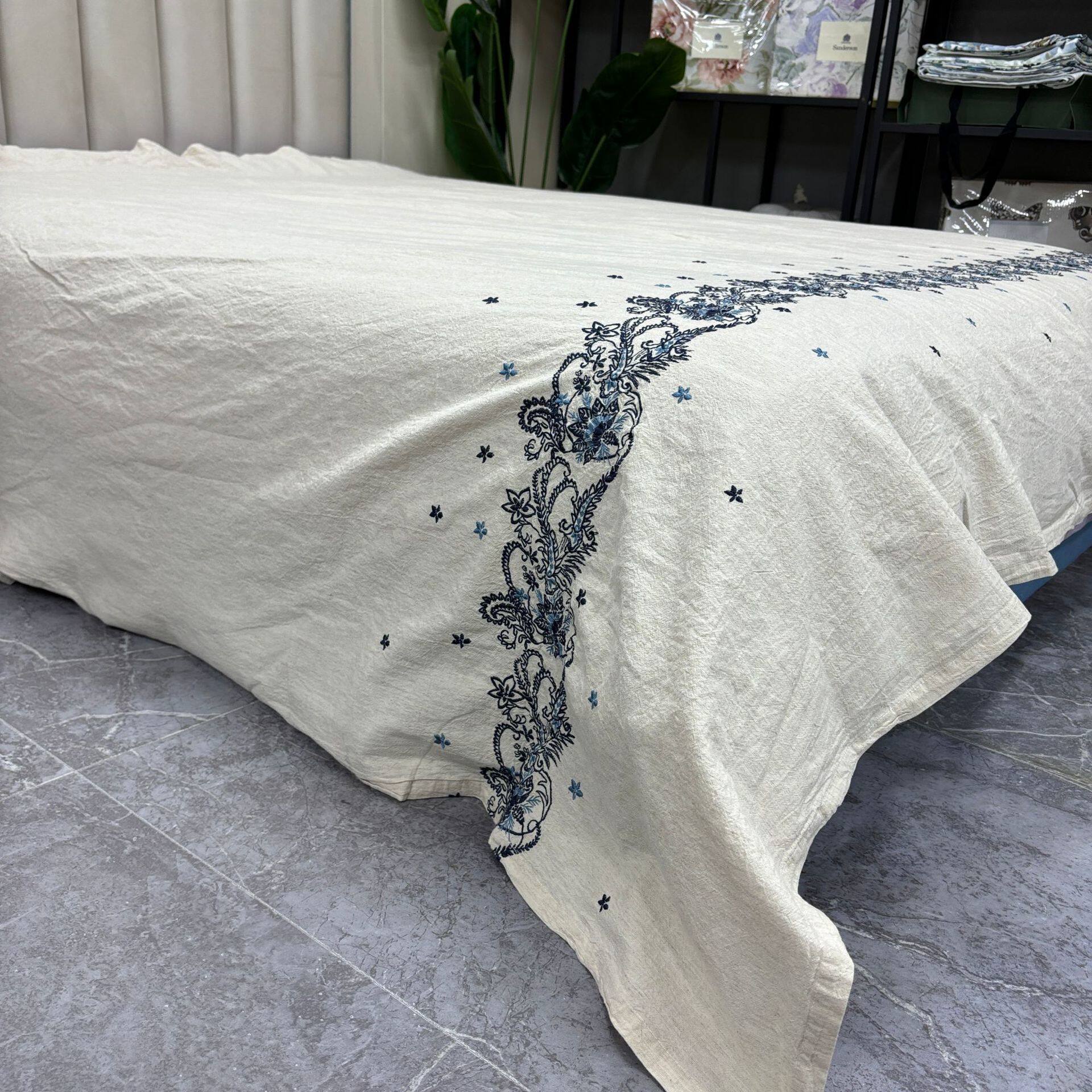 汉麻雨露麻床单被套标准尺寸230*250尺寸