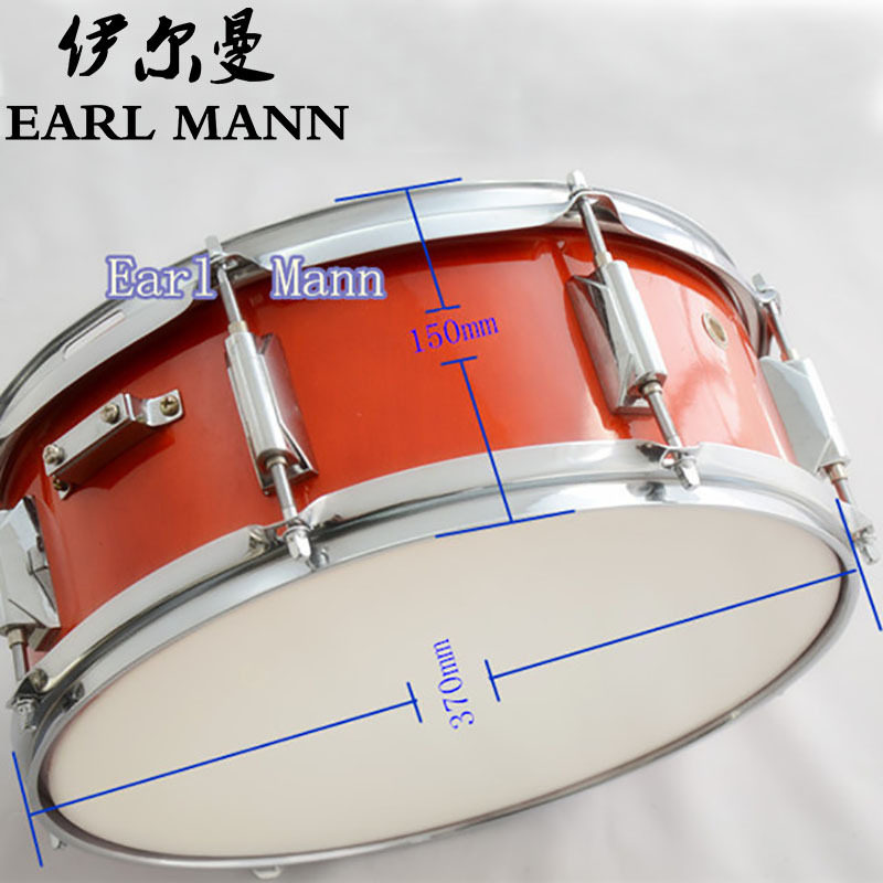 伊尔曼 Earl Mann 木腔小军鼓 14寸橙色小军鼓
