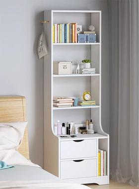 床储头柜能简约现代卧室加高物多功床无品牌/边柜子书架一体小物