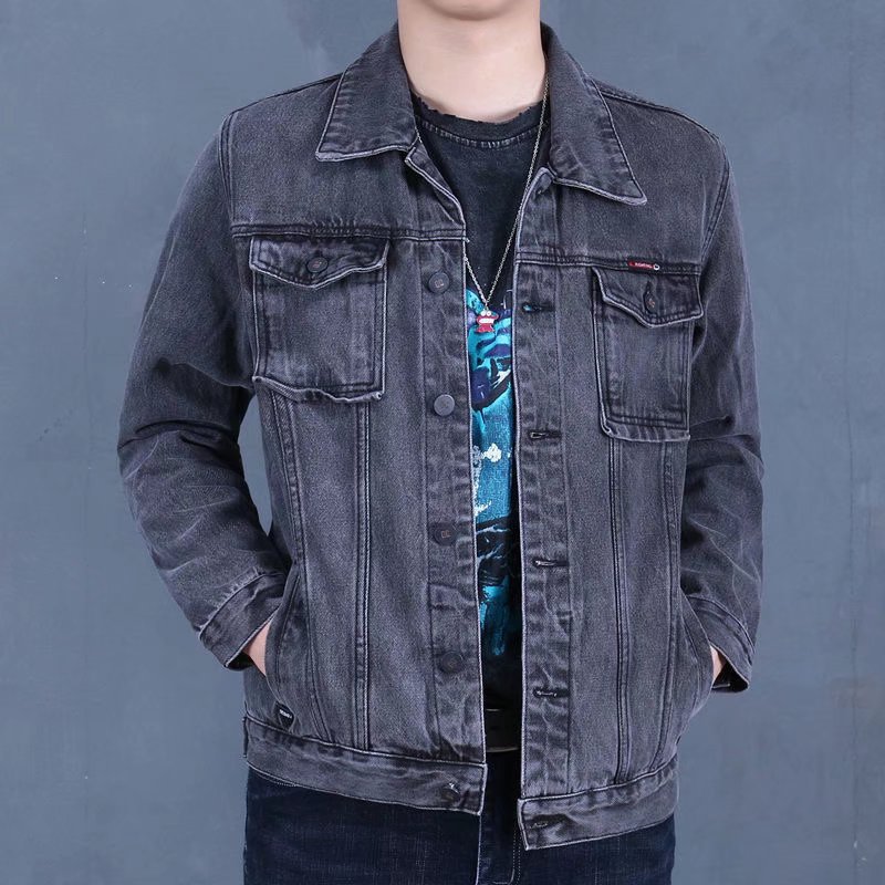 2023春季新款耐磨牛仔外套男